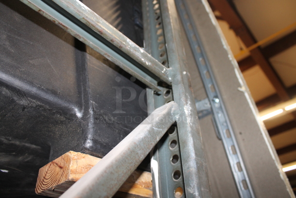 ALL ONE MONEY! Lot of Gray Metal Pallet Racking. Does Not Include Contents. BUYER MUST REMOVE. - Image 5 of 5