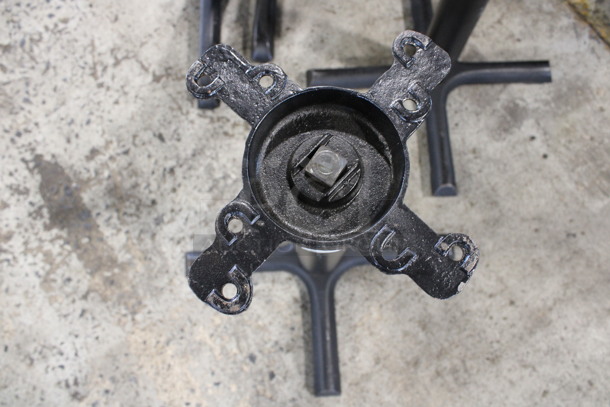 2 Black Metal Table Bases. 21x21x28. 2 Times Your Bid! - Image 4 of 4