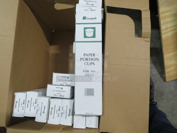 One Lot Of 1oz Paper Portion Cups. 250ct. Per Box. 