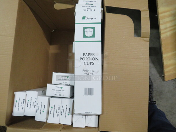 One Lot Of 1oz Paper Portion Cups. 250ct. Per Box.  - Image 1 of 3