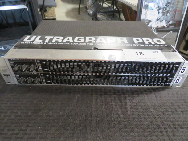 One Ultragraph Pro Ultra-Musical 31 Band Graphic Equalizer With FBQ Feedback Detection System. #FBQ3102 - Image 1 of 1