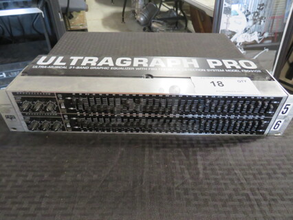 One Ultragraph Pro Ultra-Musical 31 Band Graphic Equalizer With FBQ Feedback Detection System. #FBQ3102