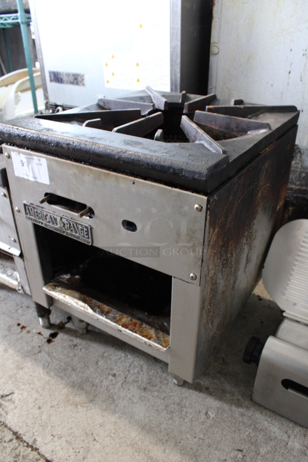American Range Stainless Steel Commercial Natural Gas Powered Single Burner Stock Pot Range. 18x21x24 - Image 2 of 5