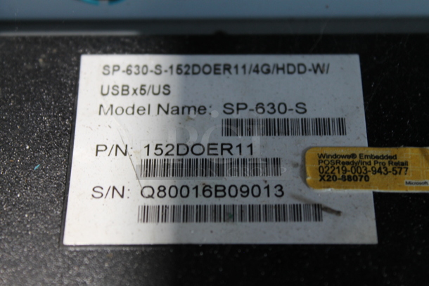 Posiflex SP-630-S 15" POS Monitor.  - Image 6 of 6