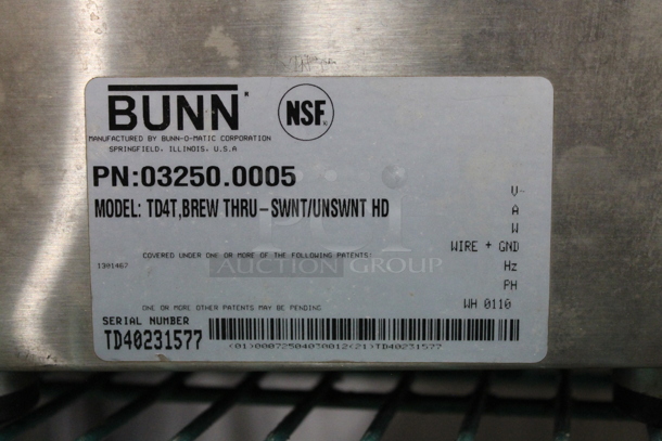 Bunn TD4T Metal Countertop Beverage Holder Dispenser. - Image 7 of 8