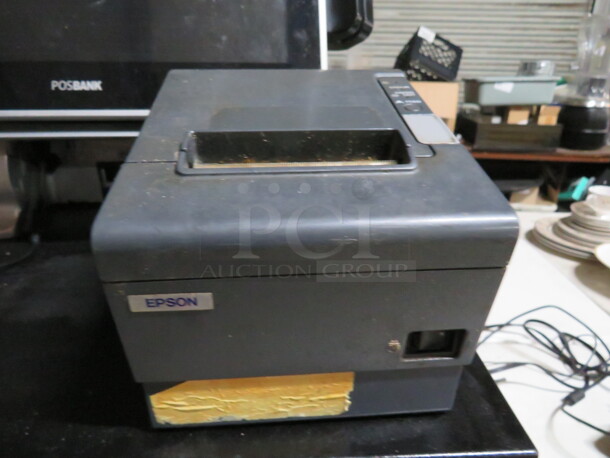 One POS System Including POS BANK Terminal #MSJA171607411-LPU237C, Epson Thermal Printer #M188B, And Cash Drawer.  - Image 3 of 4