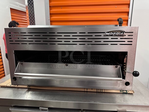 Working! Imperial Range IRSB-36 36 inch Commercial  Gas Salamander Broiler Counter Top Natural Gas NSF Tested and Working! - Image 3 of 9