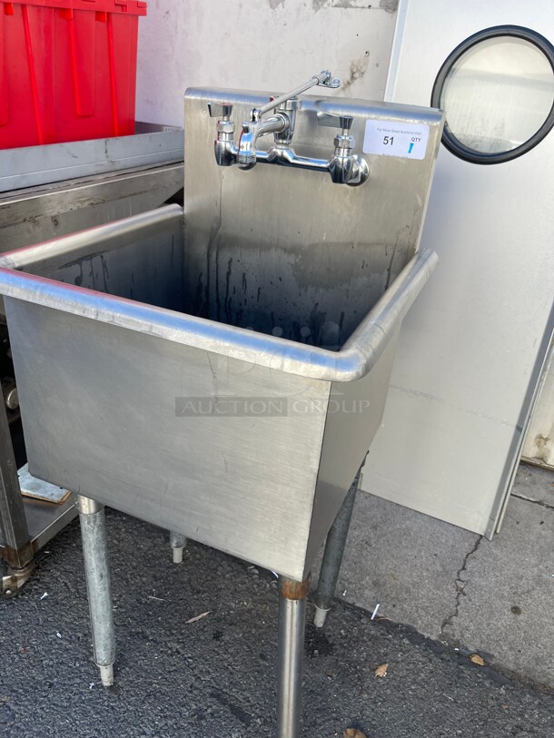 Clean! Commercial Heavy Duty Mop Sink With Faucet NSF  - Image 4 of 8