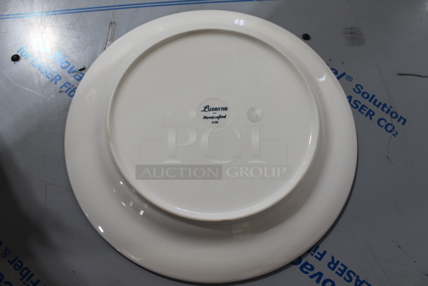 Box of 12 BRAND NEW! Luzerne 10.75" White Ceramic Plates.  - Image 4 of 6