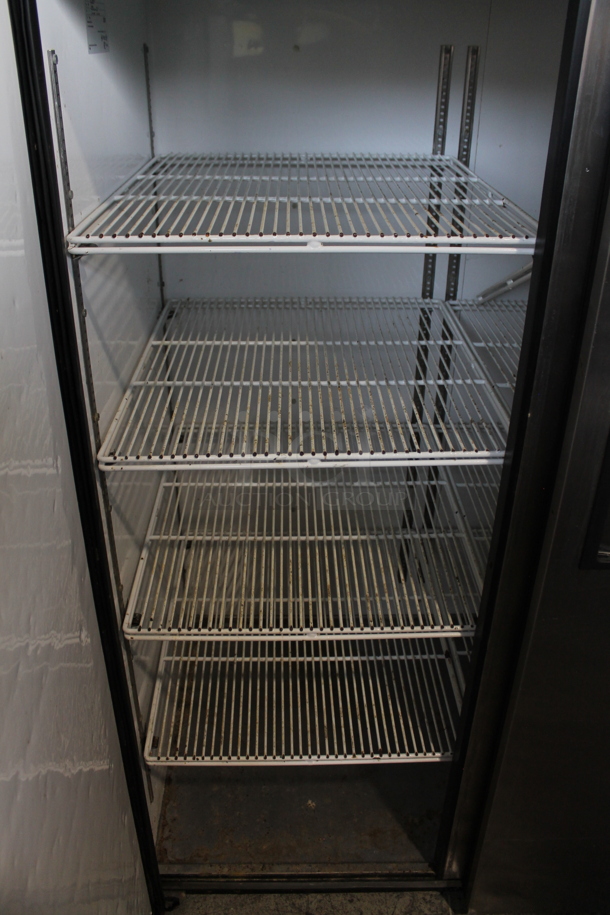 2015 True TG2R-2S ENERGY STAR Stainless Steel Commercial 2 Door Reach In Cooler w/ Poly Coated Racks. 115 Volts, 1 Phase. Tested and Working! - Image 4 of 8
