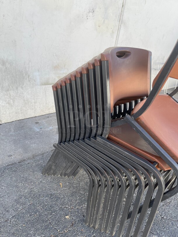 Clean! Heavy Duty Fiber Glass Chairs With Metal Frame NSF - Image 2 of 8