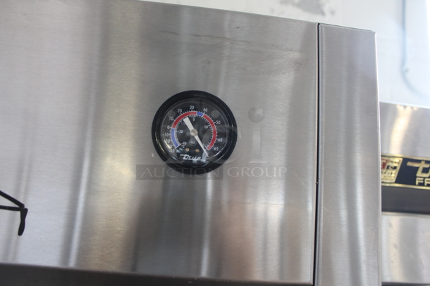 2015 True TG2R-2S Stainless Steel Commercial 2 Door Reach In Cooler w/ Poly Coated Racks on Commercial Casters. 115 Volts, 1 Phase. Tested and Working! - Image 3 of 9