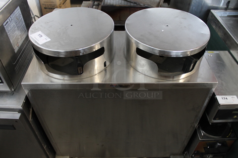 2016 Delfield CAB2-1200QT Stainless Steel Commercial 2 Well Plate Dispenser. 120 Volts, 1 Phase.