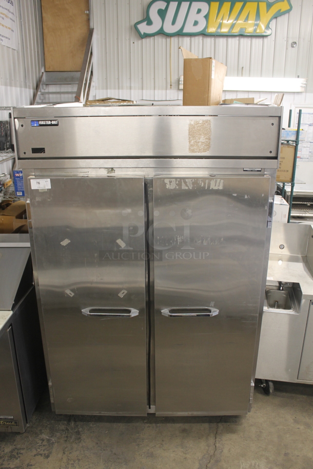 Master Bilt IHC-48 Ice Cream Holding and Hardening Cabinet 2 Door Stainless Steel w/ 9 Full Size Sheet Pans and Poly Coated Racks. 208-230 Volt 1 Phase