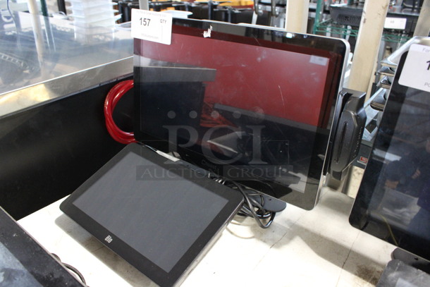 Elo Toast 15" POS System Monitor w/ Credit Card Reading Strip and 10" Monitor - Image 2 of 3