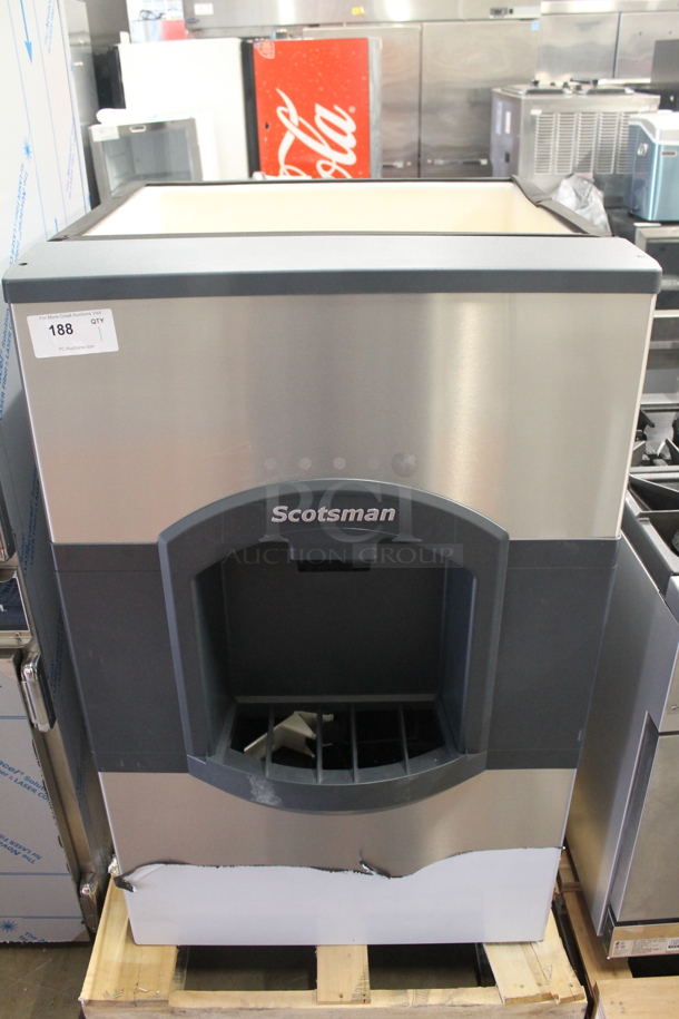 BRAND NEW SCRATCH AND DENT! 2021 Scotsman HD30B-1H Commercial Stainless Steel Electric Floor Style Ice Dispenser. 115V. Tested And Working! 