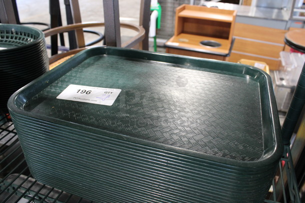 28 Green Poly Food Trays. 16x12x1. 28 Times Your Bid! - Image 2 of 3