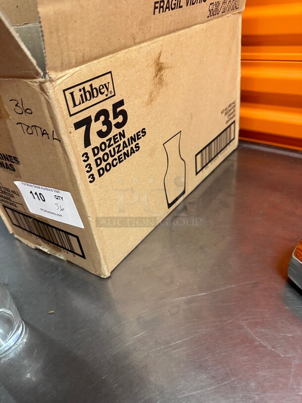 New! Libbey 735 6.5 oz Heavy Duty Glass Wine Decanter - Safedge Rim Guarantee NSF  - Image 4 of 5