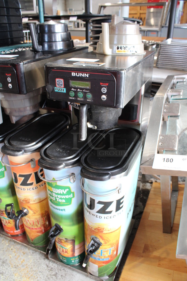 Bunn Model ITCB-DV Stainless Steel Commercial Countertop Iced Tea Machine w/ 2 Beverage Holder Dispenser and 2 Poly Brew Baskets. 120 Volts, 1 Phase. 13x24x35 - Image 3 of 6