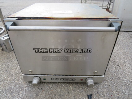 One Fry Wizard Commercial Greaseless Fryer. Model# FWA3-6121. 120 Volt. 19X21X16