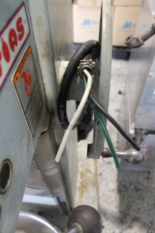 Attias USA 60 Metal Commercial Floor Style 60 Quart Planetary Dough Mixer w/ Stainless Steel Mixing Bowl and Dough Hook Attachment. 220 Volts, 1 Phase. - Image 7 of 11