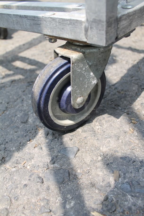 Commercial Aluminum Mobile Sheet Pan Rack On Commercial Casters.  - Image 3 of 3