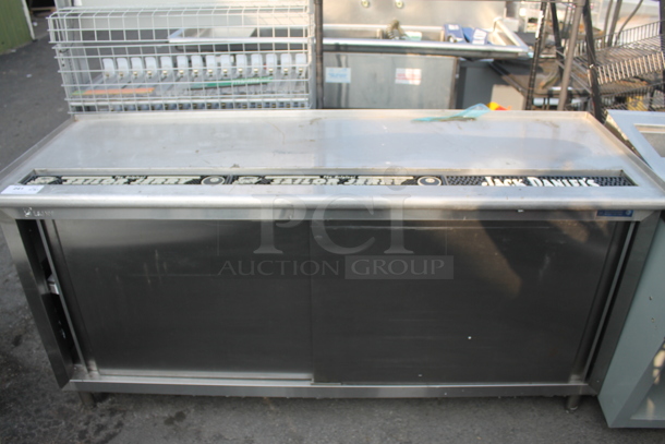 Commercial Stainless Steel Table With Undercabinet And Bar Mats