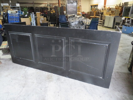 One Black  Wooden Table Top. 96X41X25. 