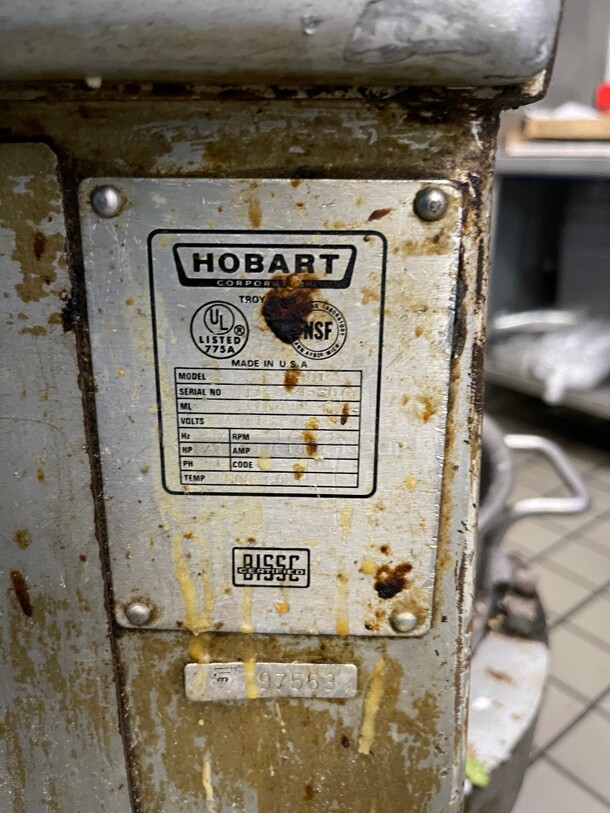Working! Hobart 30 Qt Planetary Dough Mixer NSF 115 Volt Tested and Working! - Image 5 of 5
