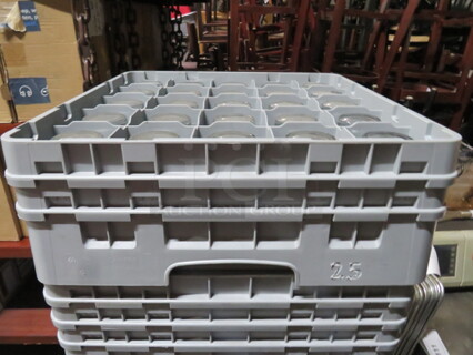 One Gray 25 Hole Dishwasher Rack. 
