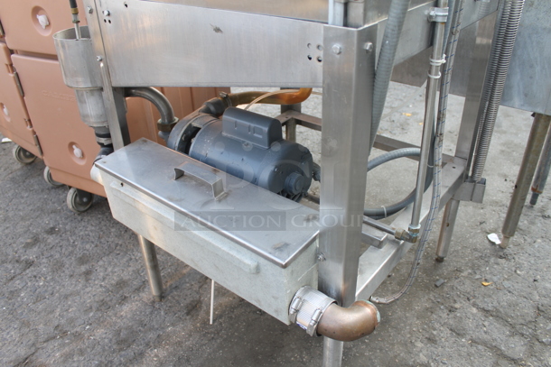 Auto-Chlor A5 Commercial Stainless Steel Dishwasher With Washmate And Drymate Detergents On Galvanized Legs. 115V.  - Image 6 of 12