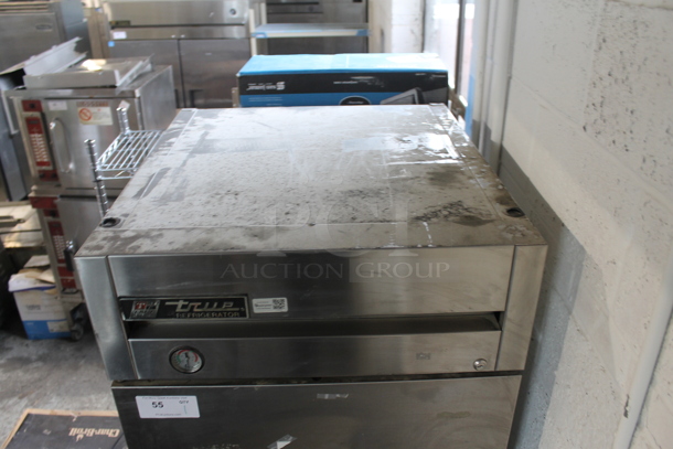 True T-23-2 Stainless Steel Commercial 2 Half Size Door Reach In Cooler w/ Poly Coated Racks on Commercial Casters. 115 Volts, 1 Phase. Tested and Working! - Image 2 of 9