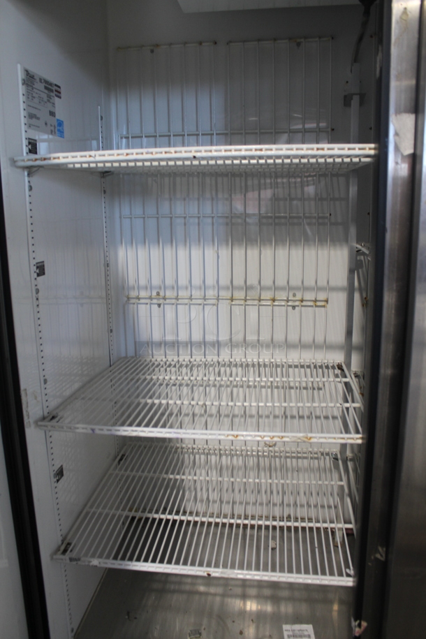 2013 True T-49F ENERGY STAR Stainless Steel Commercial 2 Door Reach In Freezer w/ Poly Coated Racks on Commercial Casters. 115 Volts, 1 Phase. Tested and Working! - Image 7 of 8