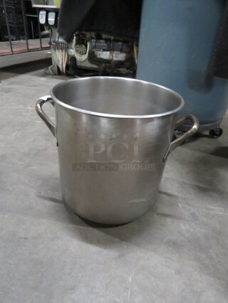 One Stainless Steel Stock Pot. 13X13