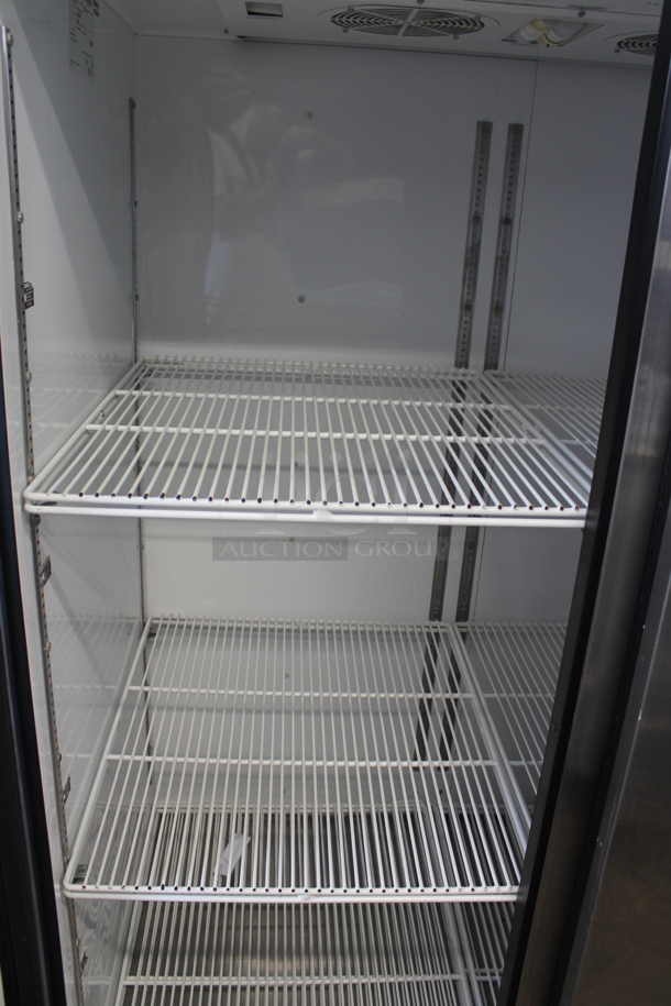 2015 True TG2R-2S ENERGY STAR Stainless Steel Commercial Two Door Reach In Cooler w/ Poly Coated Racks. 115 Volts, 1 Phase. Tested and Working! - Image 5 of 6