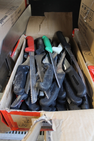 50 SHARPENED Stainless Steel Knives Including Serrated. 50 Times Your Bid!