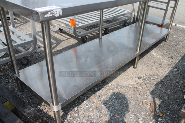 Stainless Steel Commercial Table w/ Under Shelf. - Image 2 of 2