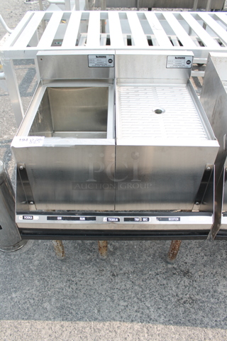 Krowne KR18-12 Ice Bin w/ Krowne KR18-G312 Drain Board and Speedwell.
