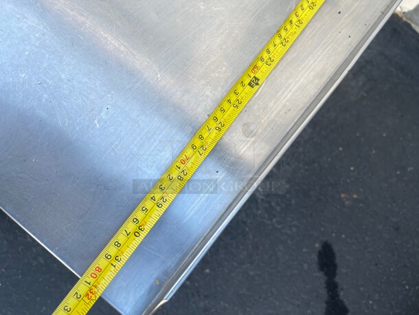 Clean! Commercial Stainless Steel 19 inch Heavy Duty Equipment Stand NSF Great For Small Mixer or Meat Slicer On Casters - Image 7 of 8