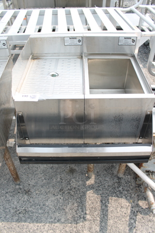Krowne KR18-GS12 Ice Bin w/ Krowne KR18-12 Drain Board and Speedwell.