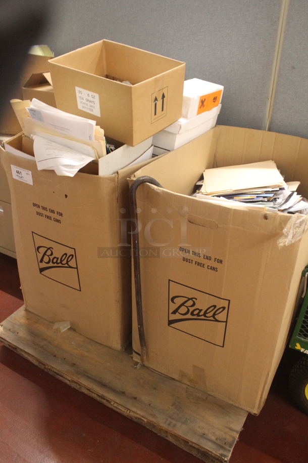 ALL ONE MONEY! PALLET LOT of Various Items Including Papers and Folders. BUYER MUST REMOVE. - Image 3 of 3