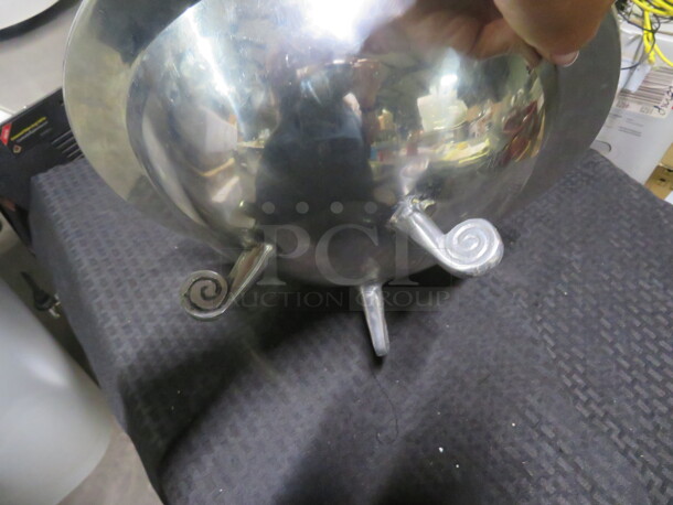 One 14X5 Silver Footed Bowl.  - Image 3 of 3