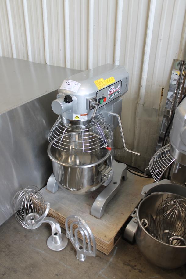 Primo PM-20 Metal Commercial 20 Quart Planetary Dough Mixer w/ Stainless Steel Mixing Bowl, Bowl Guard, Paddle, Whisk and Dough Attachments. Tested and Working! - Image 3 of 7
