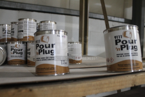 ALL ONE MONEY! FOUR PALLET LOT Including Metal Tins of Pour Plug. BUYER MUST REMOVE. - Image 4 of 6