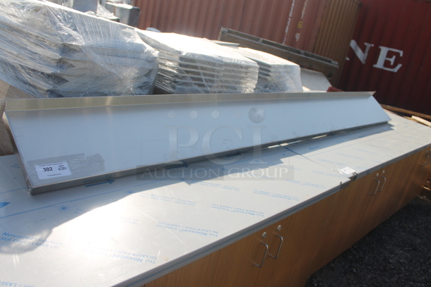 BRAND NEW! Stainless Steel Commercial Wall Mount Shelf. - Image 1 of 4
