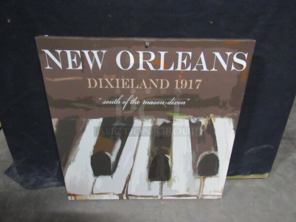 One 24X24 NEW ORLEANS DIXIELAND 1917 Canvas.