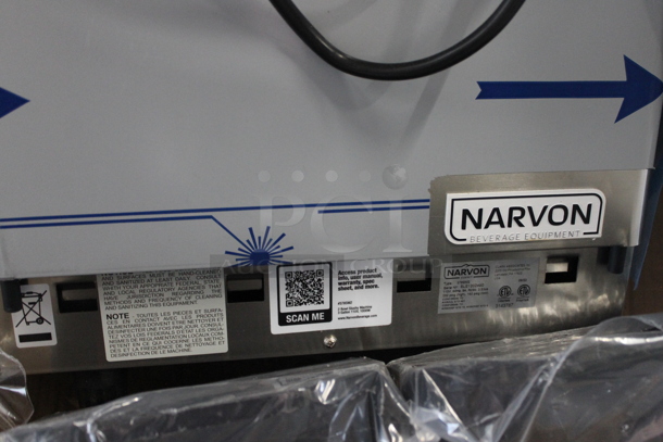 BRAND NEW SCRATCH AND DENT! 2022 Narvon 378SM2 Stainless Steel Commercial Countertop 2 Hopper Slushie Machine. 115 Volts, 1 Phase. Tested and Working! - Image 4 of 7