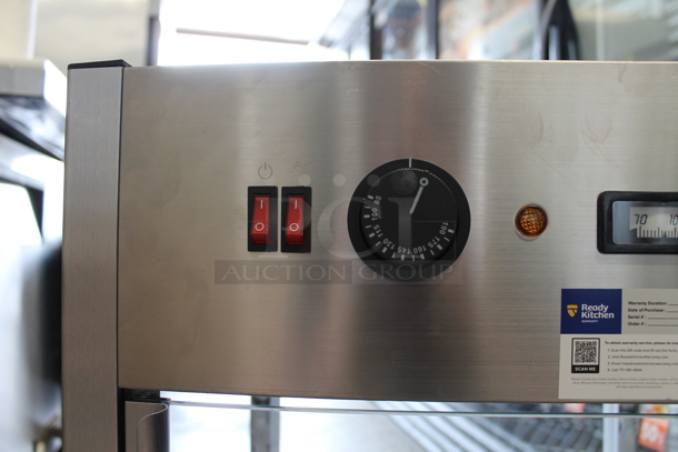 BRAND NEW SCRATCH AND DENT! ServIt 423PDW12D1S Stainless Steel Commercial Countertop Full-Service Countertop Display Warmer with 4 Shelves. Tested and Working! - Image 5 of 8