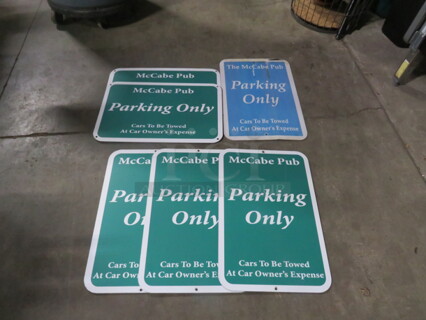 McCabe Parking Only Sign. 6XBID