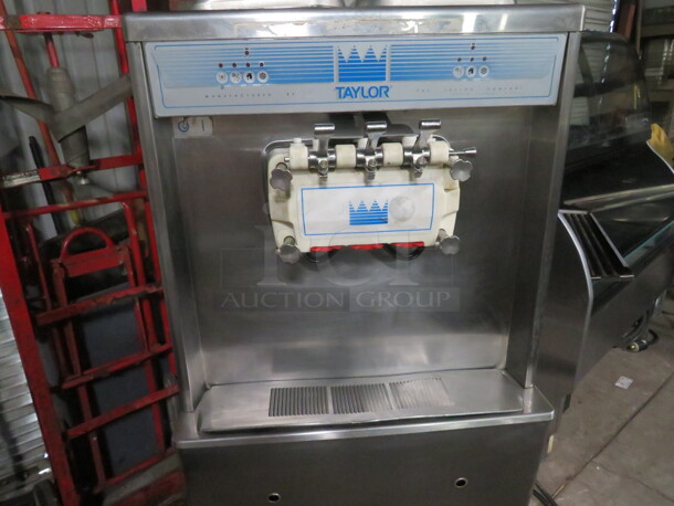 One WORKING Taylor Air Cooled 2 Flavor Twist Soft Serve Machine On Casters. 208-230 Volt. Model# 339-27. 26X33X59 - Image 2 of 3